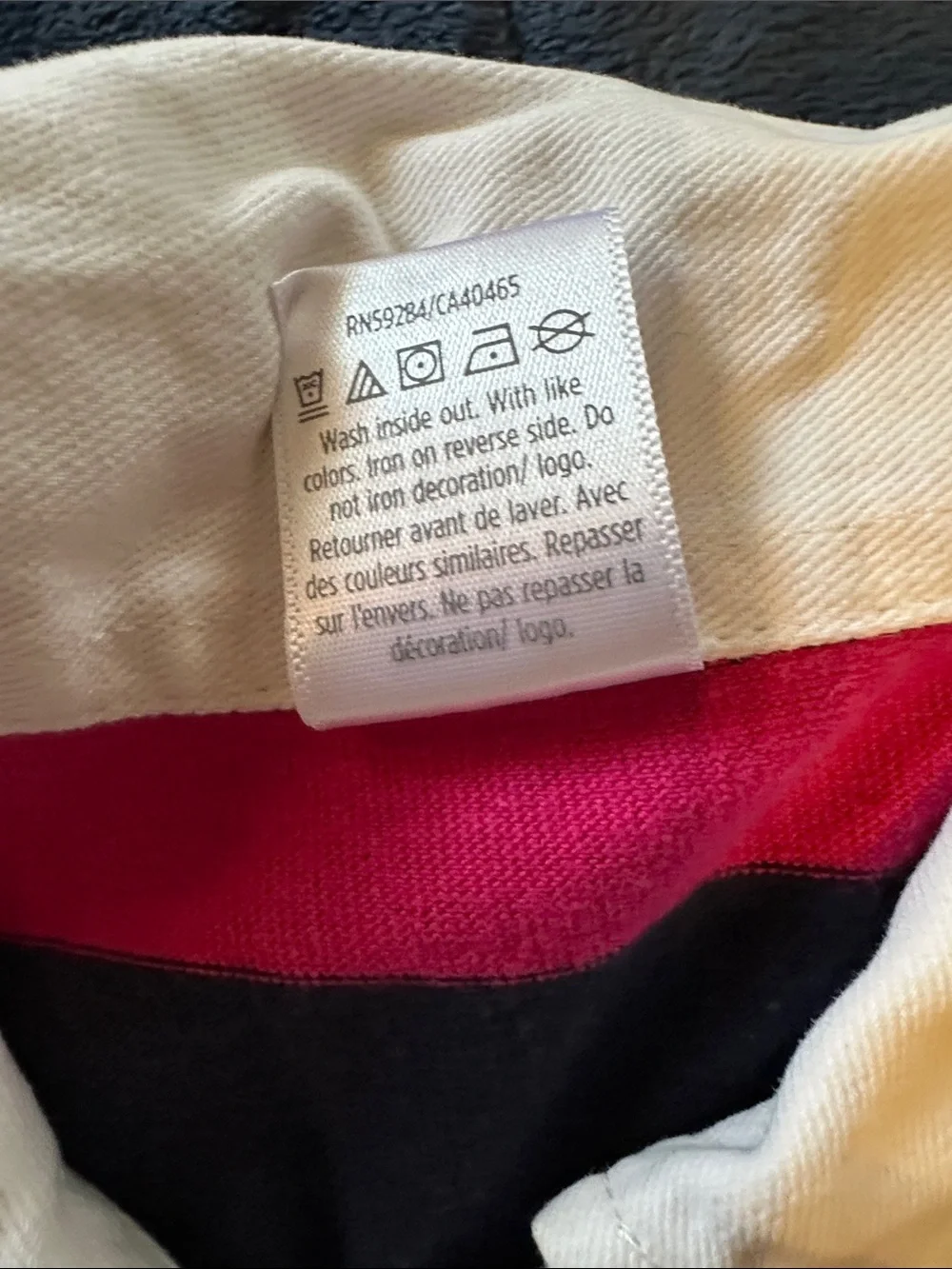 Gymboree Girls size 7 Preppy Navy Dress with Pink, Yellow, Green & Blue Stripes